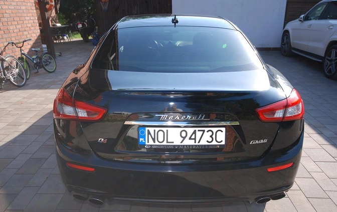 Maserati Ghibli cena 115497 przebieg: 78000, rok produkcji 2015 z Tarnogród małe 781